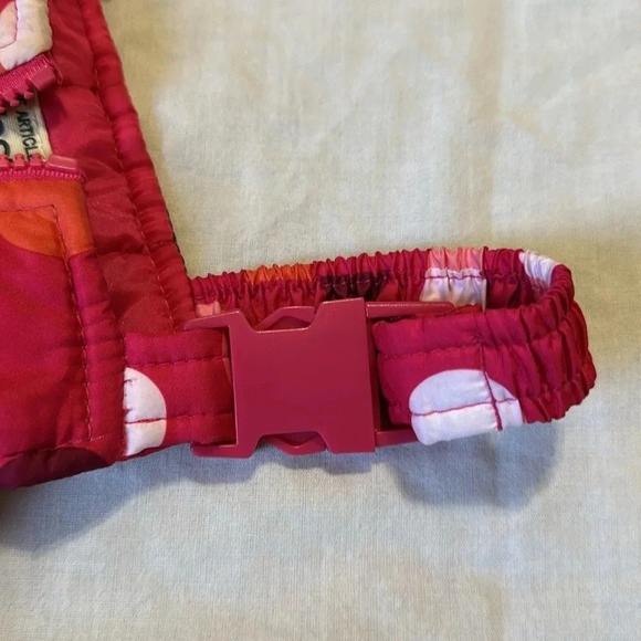 Osh Kosh Pink polka dotted snow overalls 18 months  sledding outdoors - Picture 6 of 6